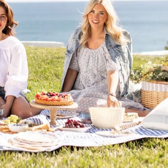 JILLIAN HARRIS LIFE AT HOME EYELET DRESS Women's Size 2XL Plus Size BEAUTIFUL - Picture 1 of 5